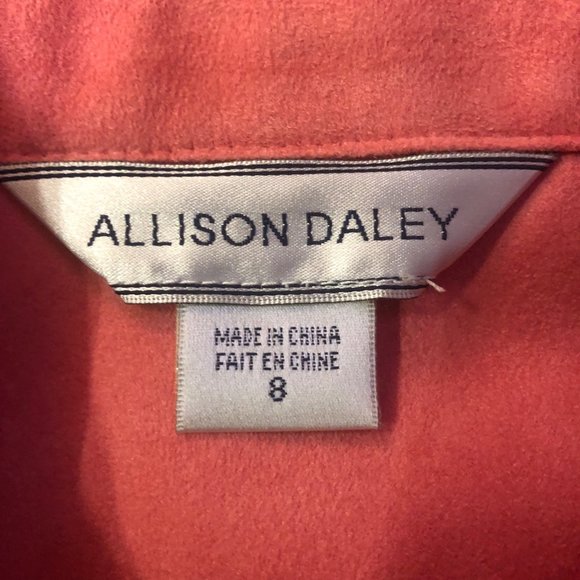 Allison Daley Jacket Womens 8 Used Zip Front - Picture 10 of 14